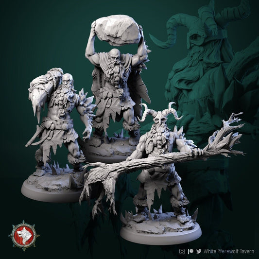 Frost Giants | TABLETOP SCALE | TTRPG Miniature | White Werewolf Tavern