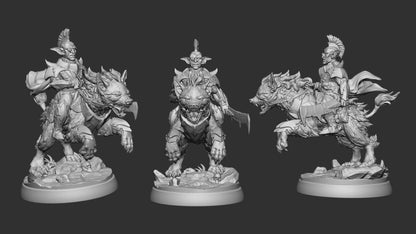 Goblin Raider | TTRPG Miniature | White Werewolf Tavern | Unpainted, Unplated Resin 8k