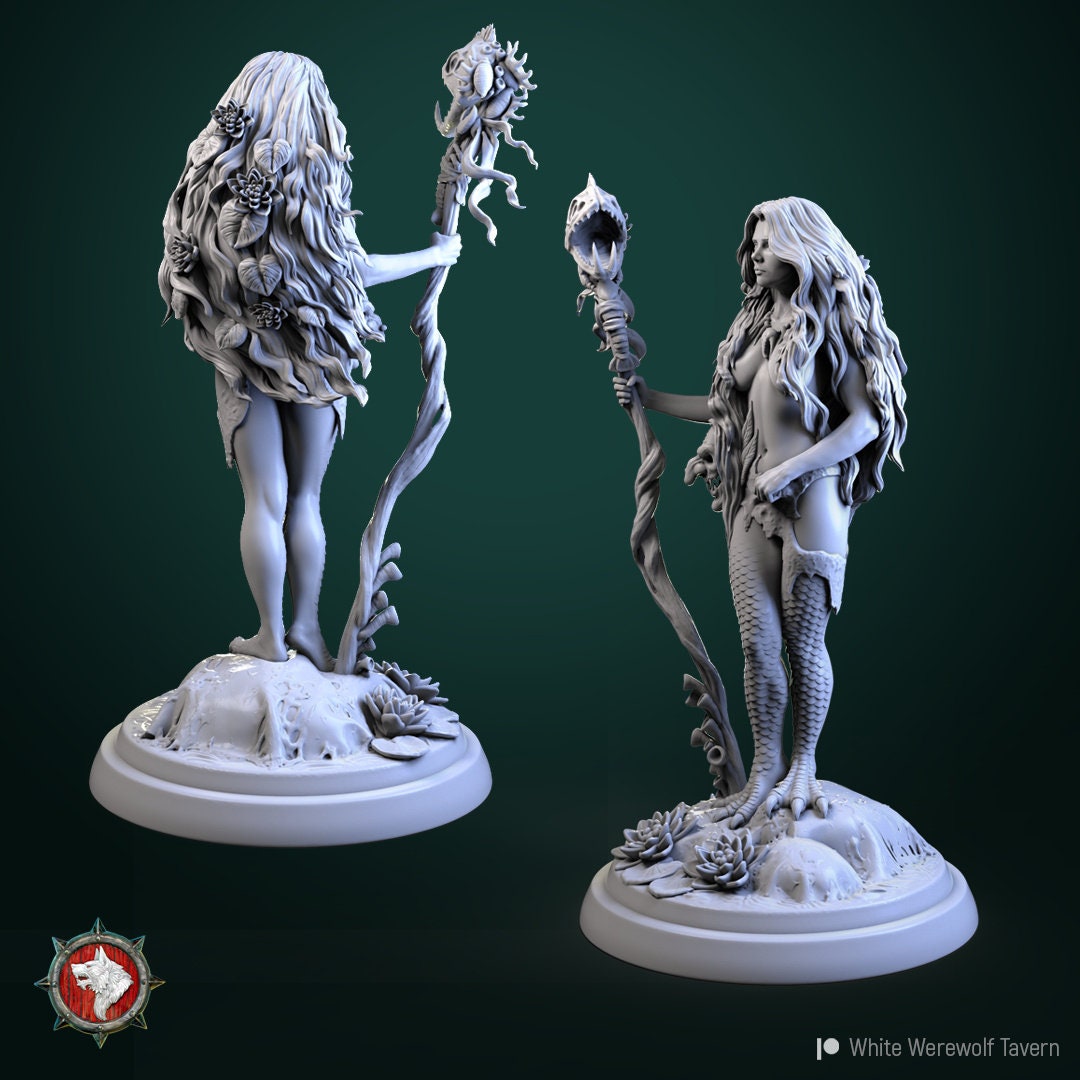 Greta | TTRPG Miniature | White Werewolf Tavern | Unpainted, Unplated Resin 8k