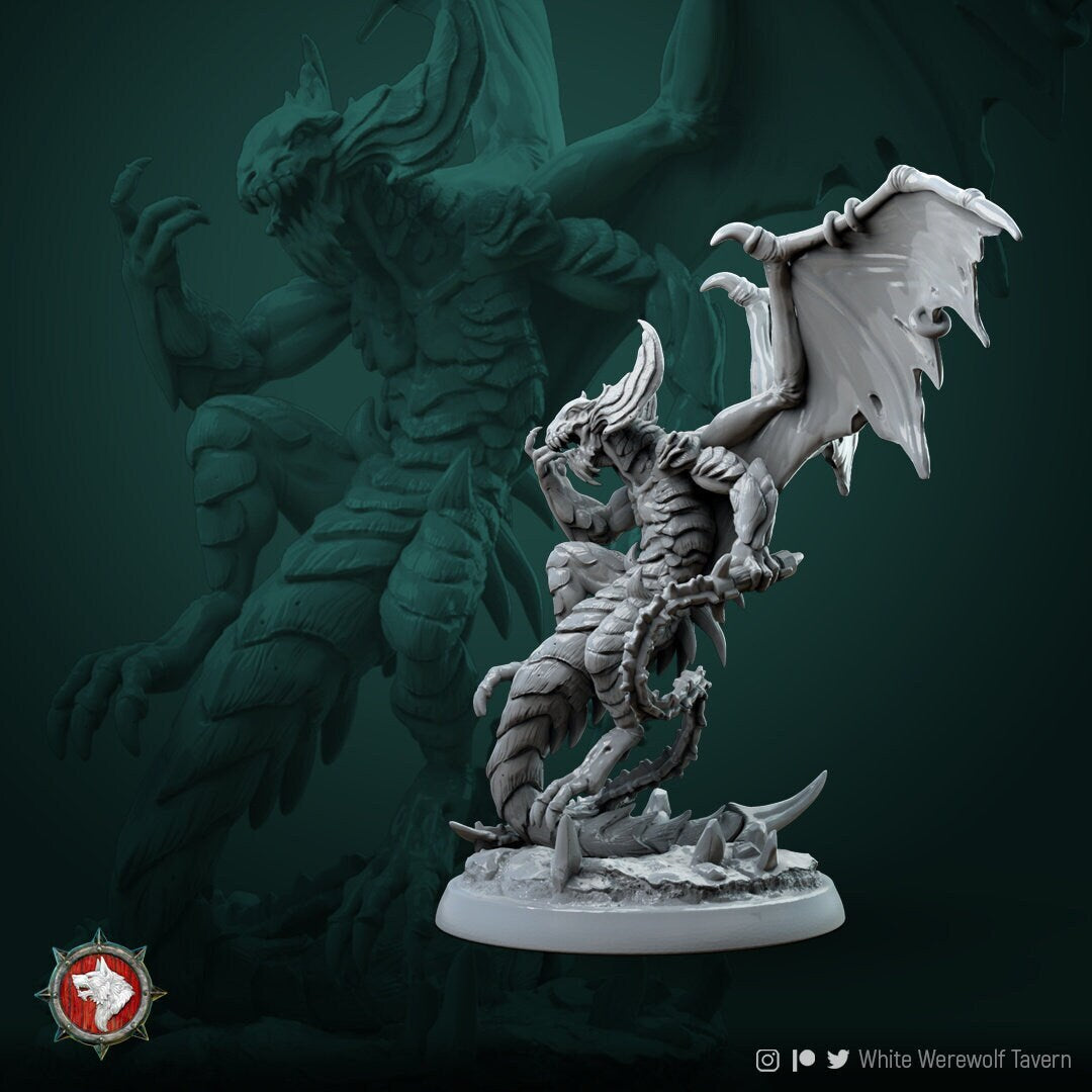 Kerrafius Taskmaster | TABLETOP SCALE | D&D TTRPG Miniature | White Werewolf Tavern
