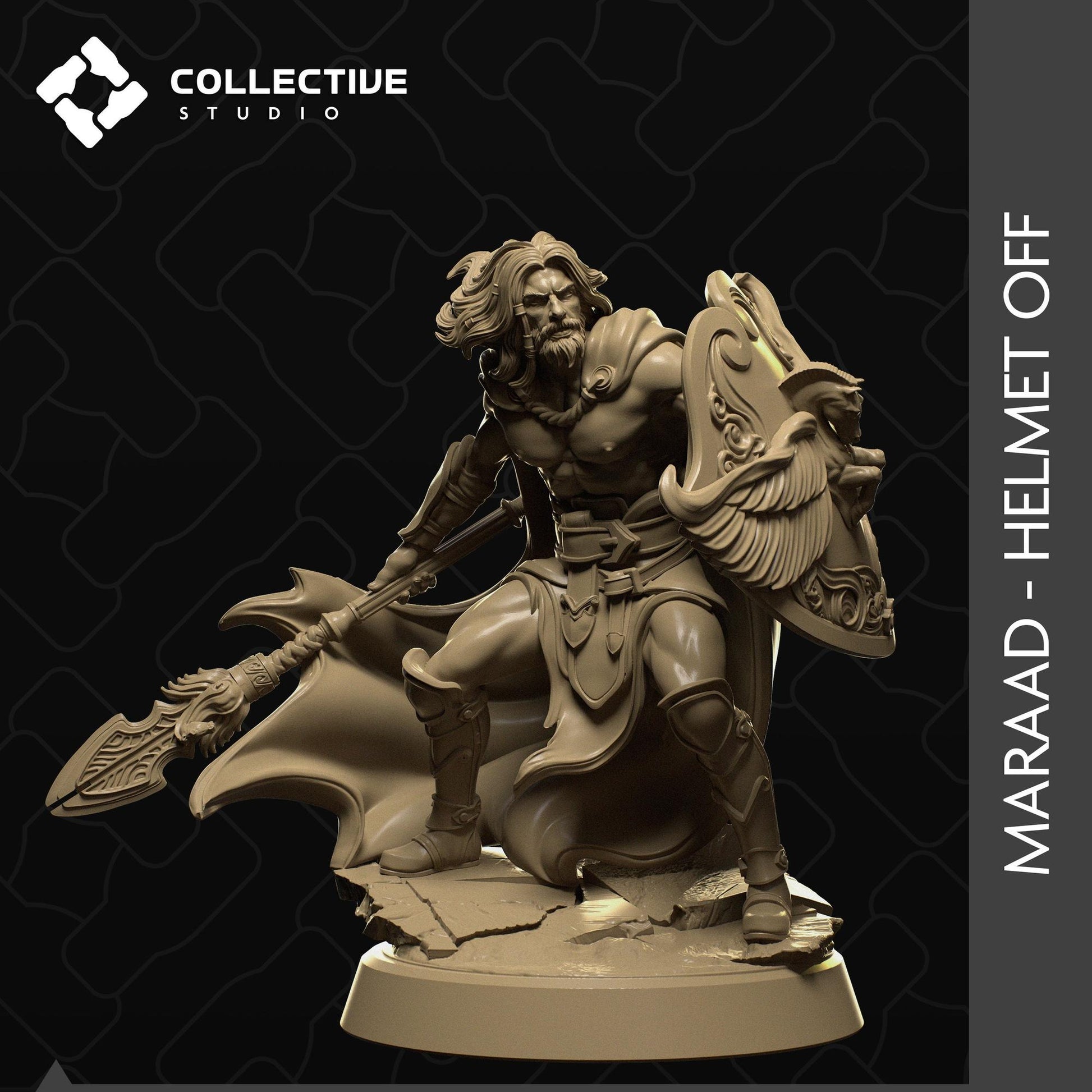 Maraad, Olympian Fighter, Spartan Warrior, Gladiator | Tabletop Gaming Miniature or Display Figure | Collective Studio