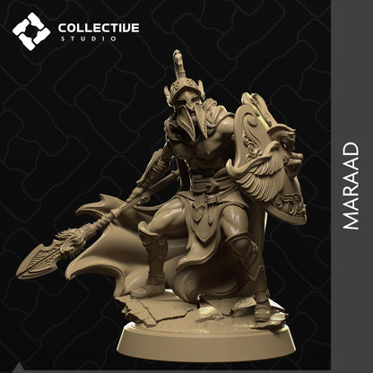 Maraad, Olympian Fighter, Spartan Warrior, Gladiator | Tabletop Gaming Miniature or Display Figure | Collective Studio
