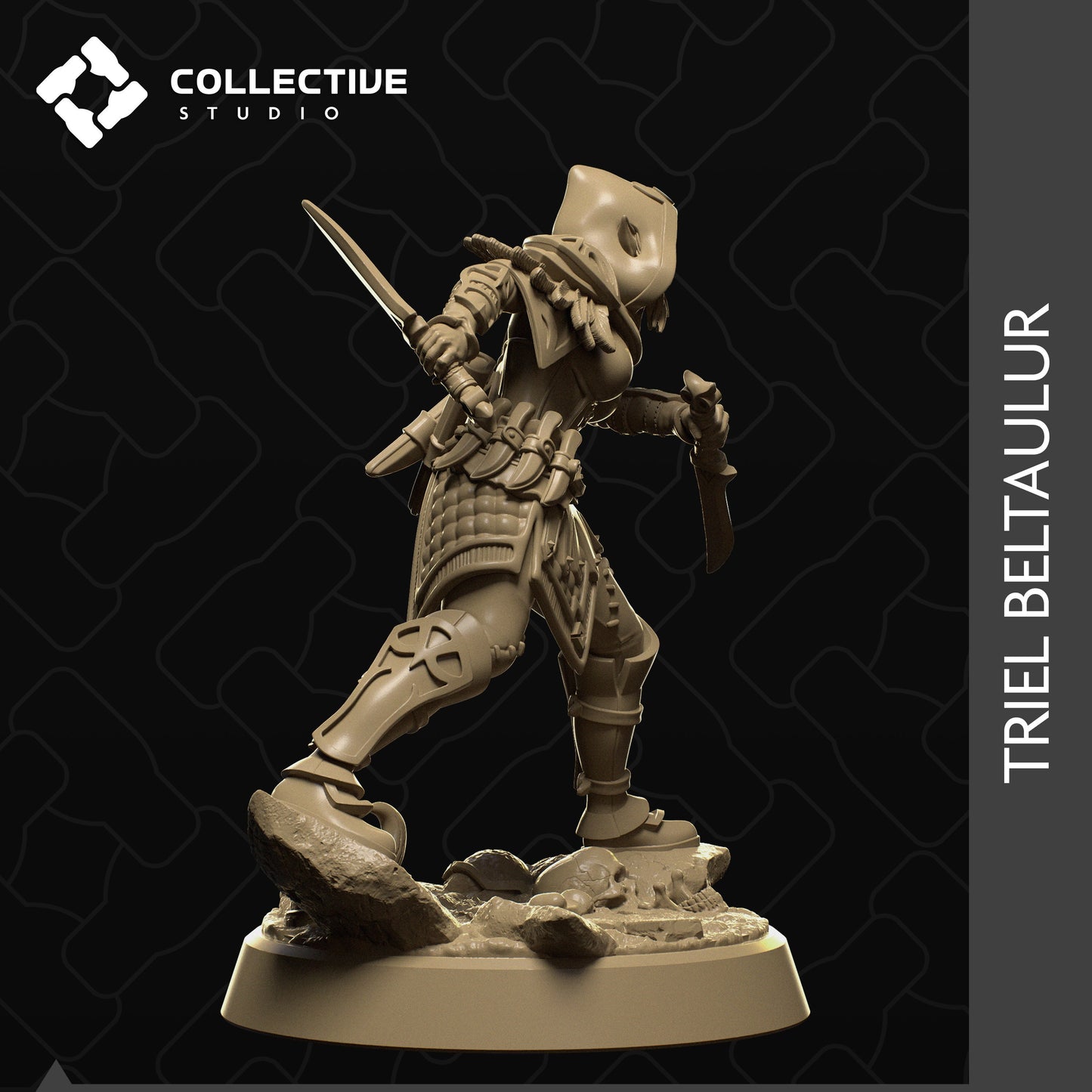 Triel Beltaulur, Elf Rogue Ranger | Tabletop Gaming Mini or Display Figure | Collective Studio
