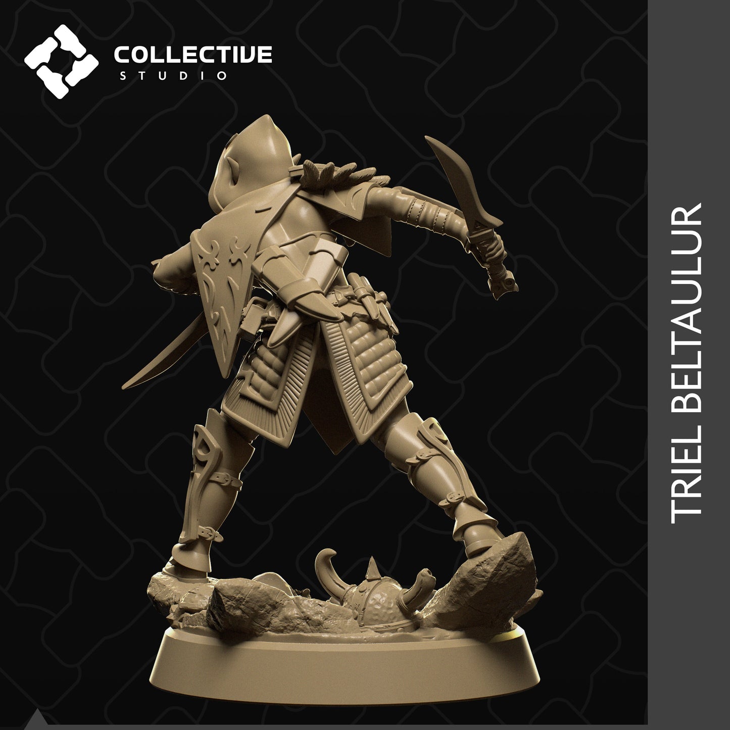 Triel Beltaulur, Elf Rogue Ranger | Tabletop Gaming Mini or Display Figure | Collective Studio