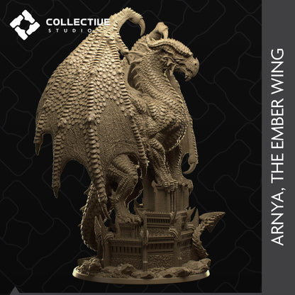 Arnya The Ember Wing, Dragon | Tabletop Gaming Mini or Display Figure | Collective Studio