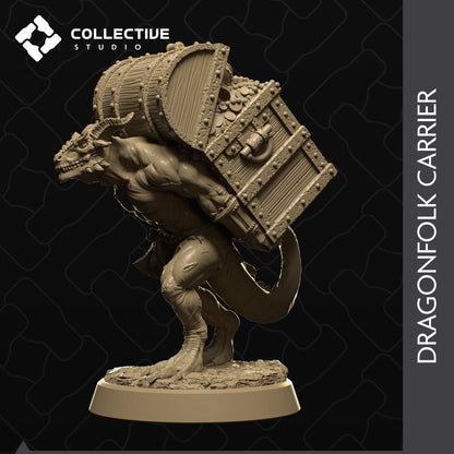 Dragonfolk Carrier | Tabletop Gaming Mini or Display Figure | Collective Studio