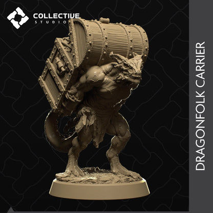 Dragonfolk Carrier | Tabletop Gaming Mini or Display Figure | Collective Studio