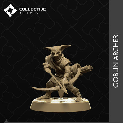 Goblin Archer | Tabletop Gaming Mini or Display Figure | Collective Studio