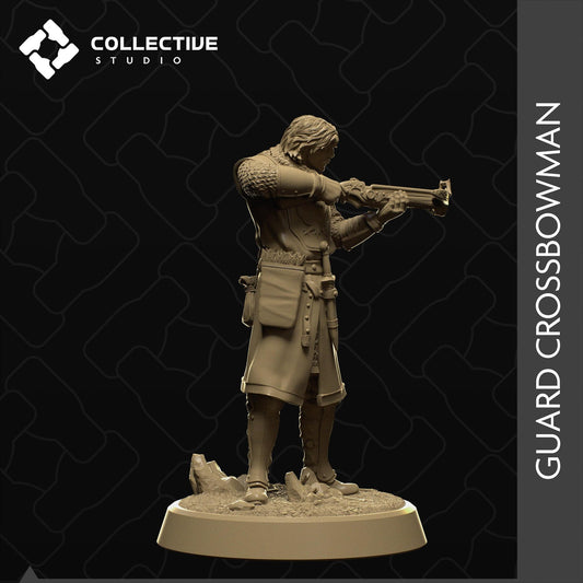Guard Crossbowman | Tabletop Gaming Mini or Display Figure | Collective Studio