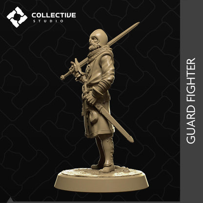Guard Fighter | Tabletop Gaming Mini or Display Figure | Collective Studio