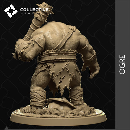 Ogre | Tabletop Gaming Mini or Display Figure | Collective Studio