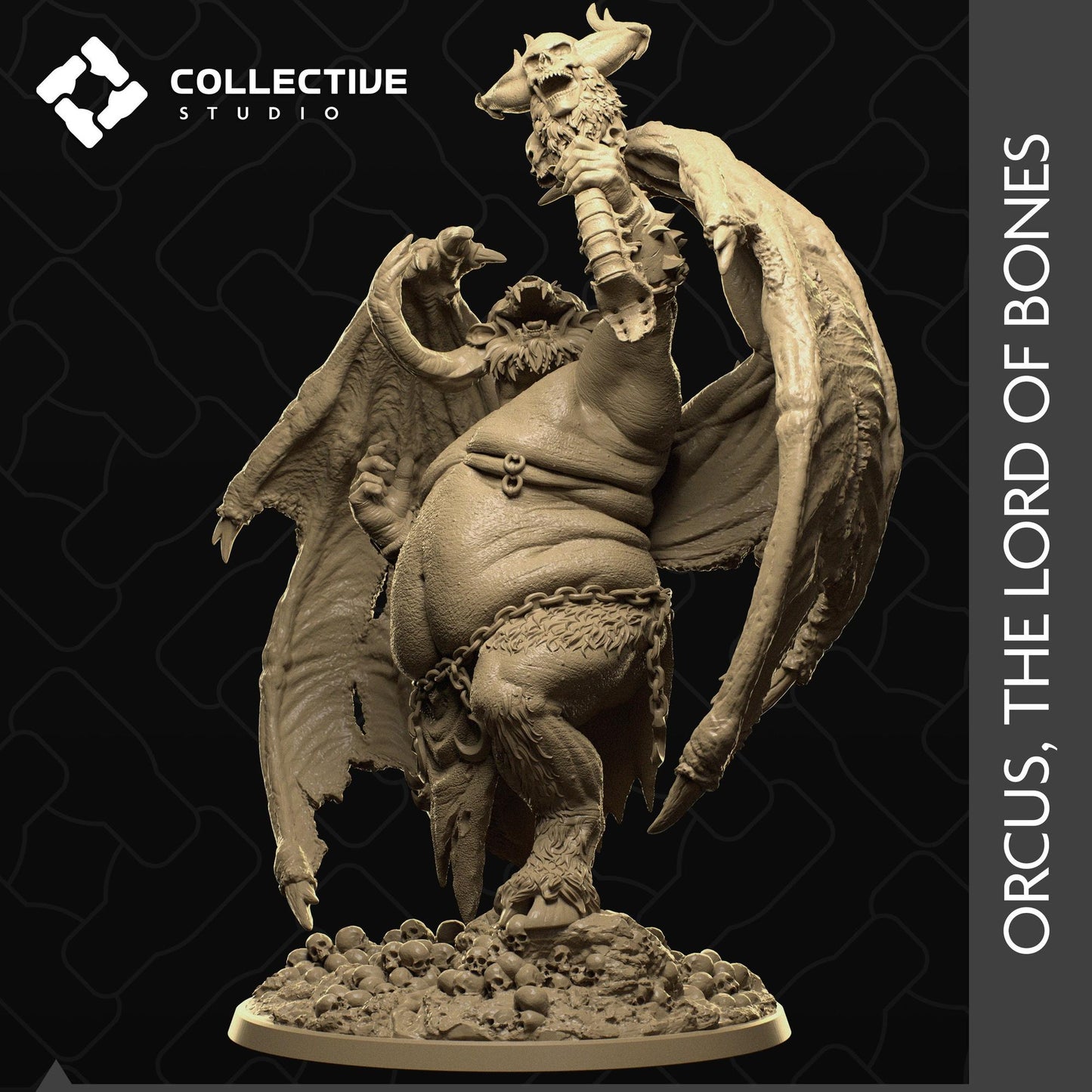 Orcus The Lord Of Bones, Demon Lord | D&D Tabletop Gaming Mini or Display Figure | Collective Studio
