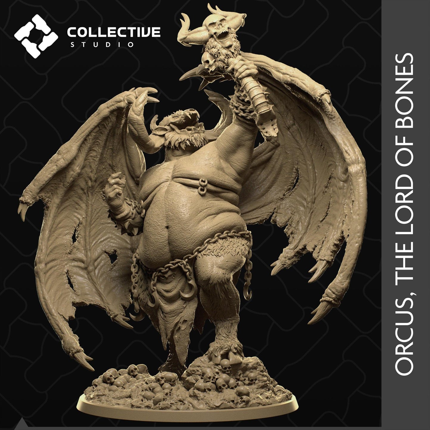 Orcus The Lord Of Bones, Demon Lord | D&D Tabletop Gaming Mini or Display Figure | Collective Studio