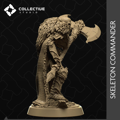 Skeleton Commander | Tabletop Gaming Mini or Display Figure | Collective Studio