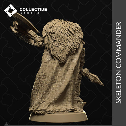 Skeleton Commander | Tabletop Gaming Mini or Display Figure | Collective Studio