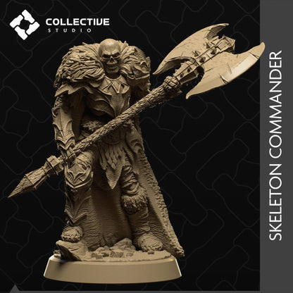 Skeleton Commander | Tabletop Gaming Mini or Display Figure | Collective Studio