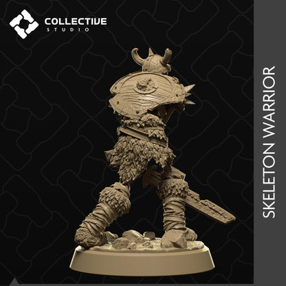 Skeleton Warrior | Tabletop Gaming Mini or Display Figure | Collective Studio