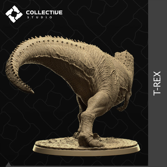 T-Rex, Tyrannosaurus Rex, Escaped Dinosaur | Tabletop Gaming Mini or Display Figure | Collective Studio