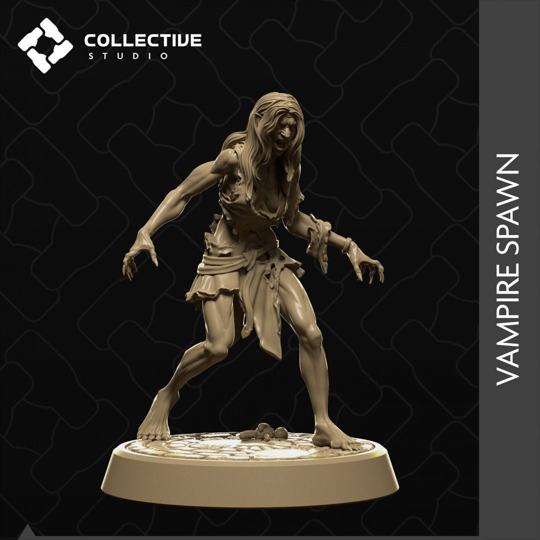Vampire Spawn, Monster | Tabletop Gaming Mini or Display Figure | Collective Studio