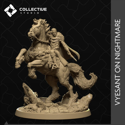 Vyesant on Nightmare | Strahd von Zarovich | Tabletop Gaming Mini or Display Figure | Collective Studio