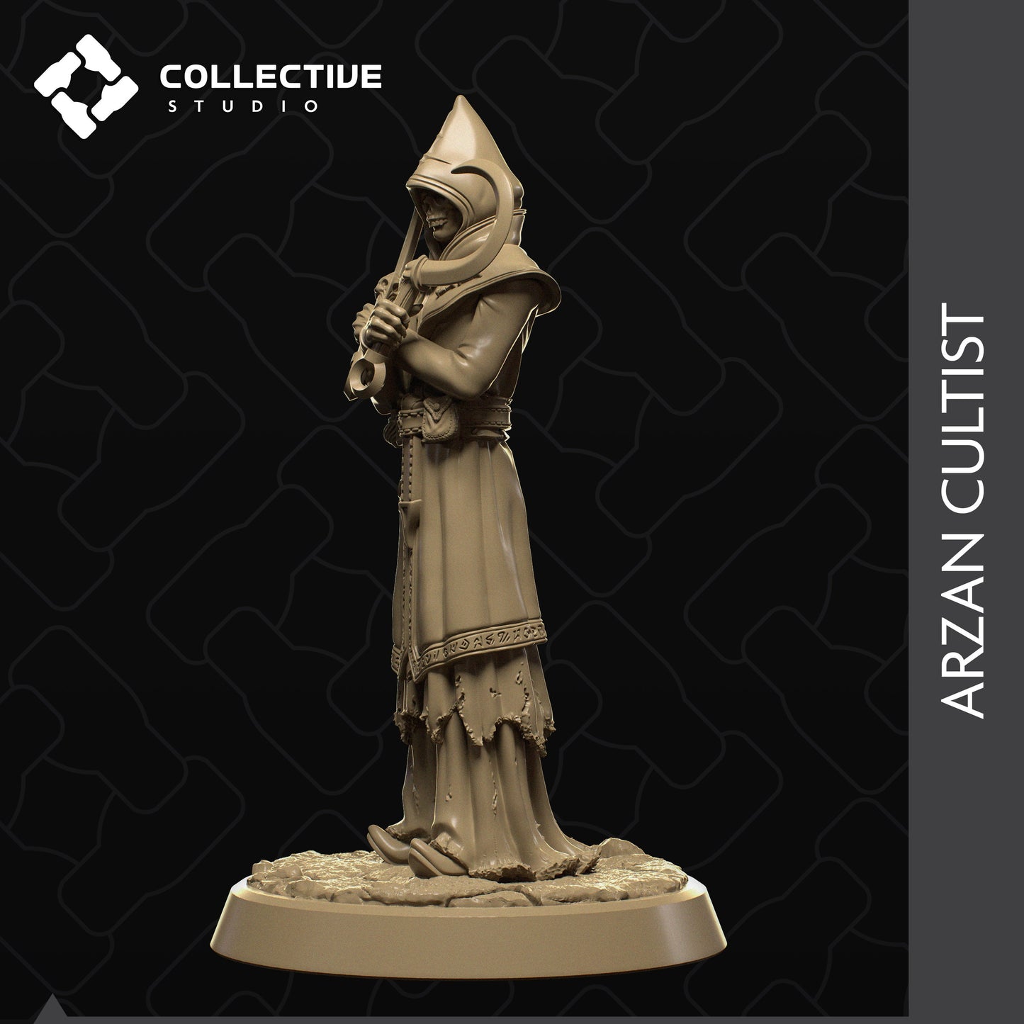 Arzan Cultist | Tabletop Gaming Mini or Display Figure | Collective Studio