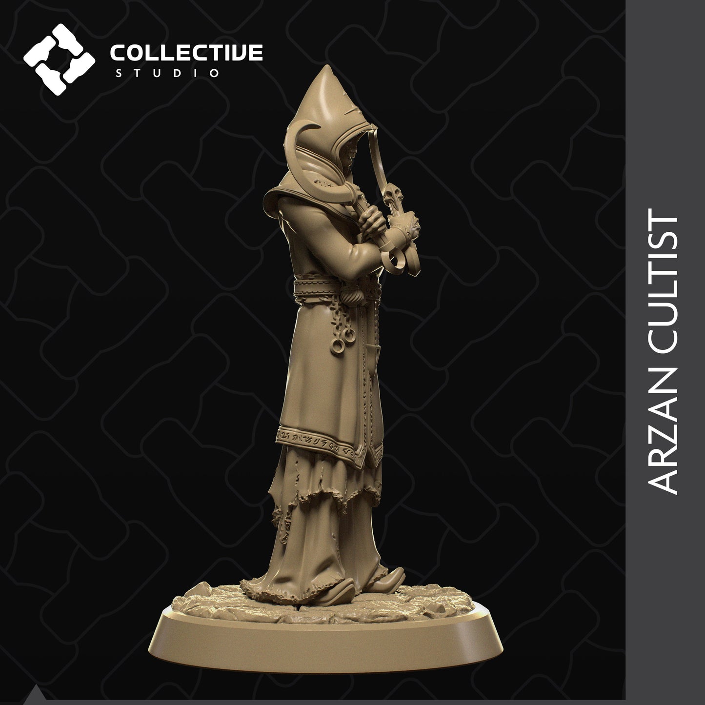 Arzan Cultist | Tabletop Gaming Mini or Display Figure | Collective Studio