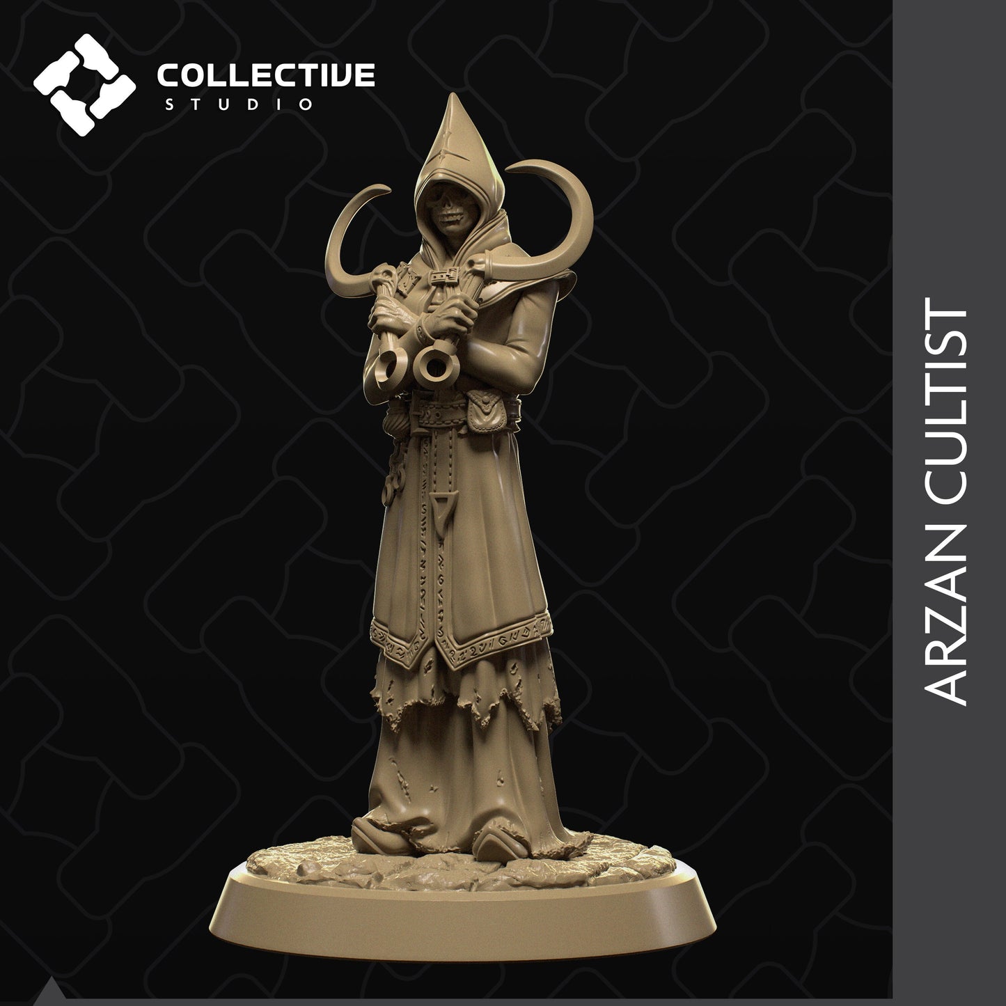 Arzan Cultist | Tabletop Gaming Mini or Display Figure | Collective Studio