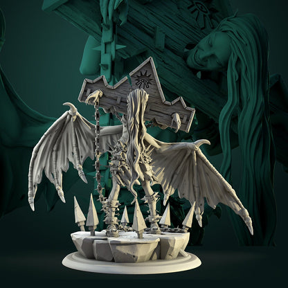 Khaaru Lord of Chaos | TTRPG Miniature | White Werewolf Tavern | Unpainted, Unplated Resin 8k