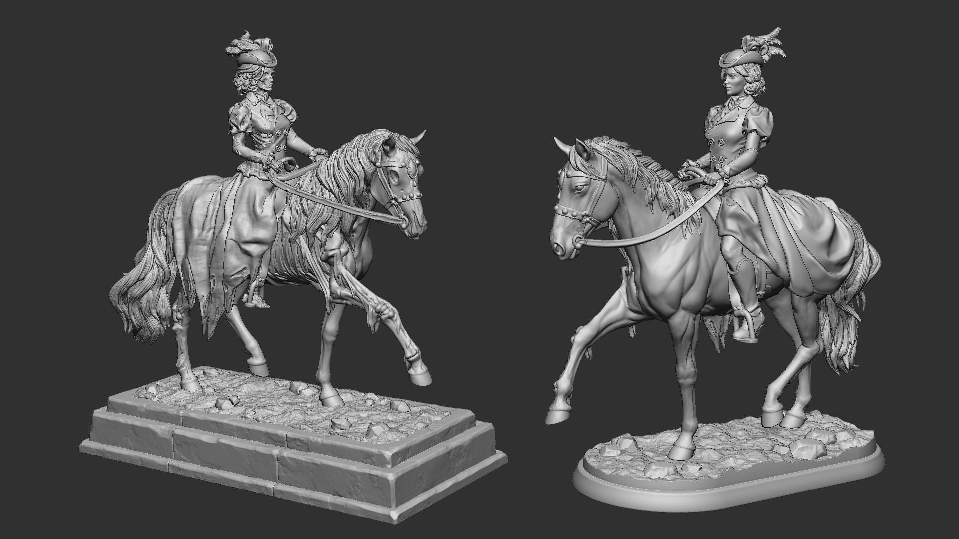Lady Rebecca | TTRPG Miniature | White Werewolf Tavern | Unpainted, Unplated Resin 8k