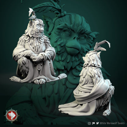 Monkey Kings Concubine | TTRPG Miniature | White Werewolf Tavern | Unpainted, Unplated Resin 8k