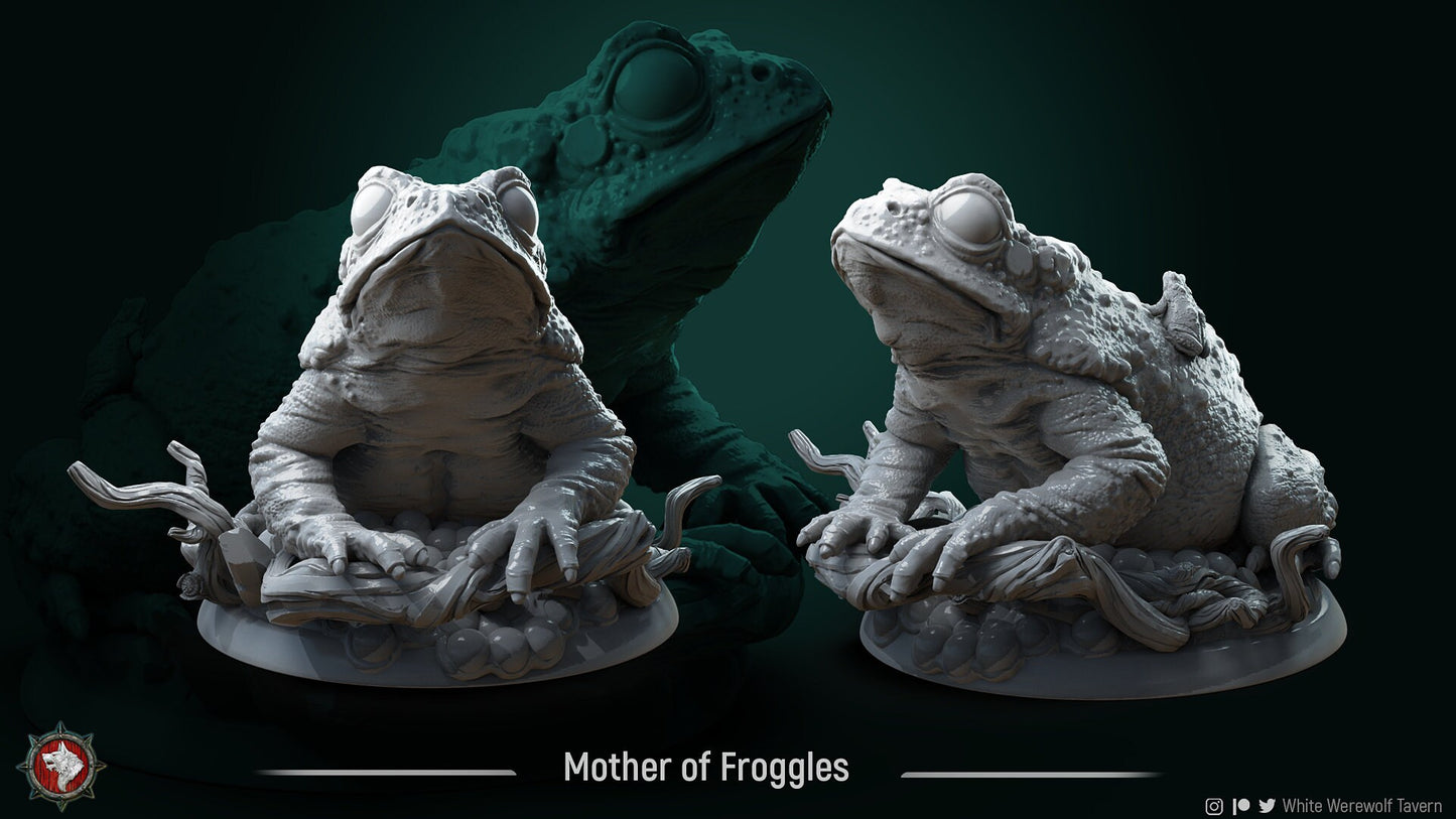 Mother of Froggles | TABLETOP SCALE | TTRPG Miniature | White Werewolf Tavern
