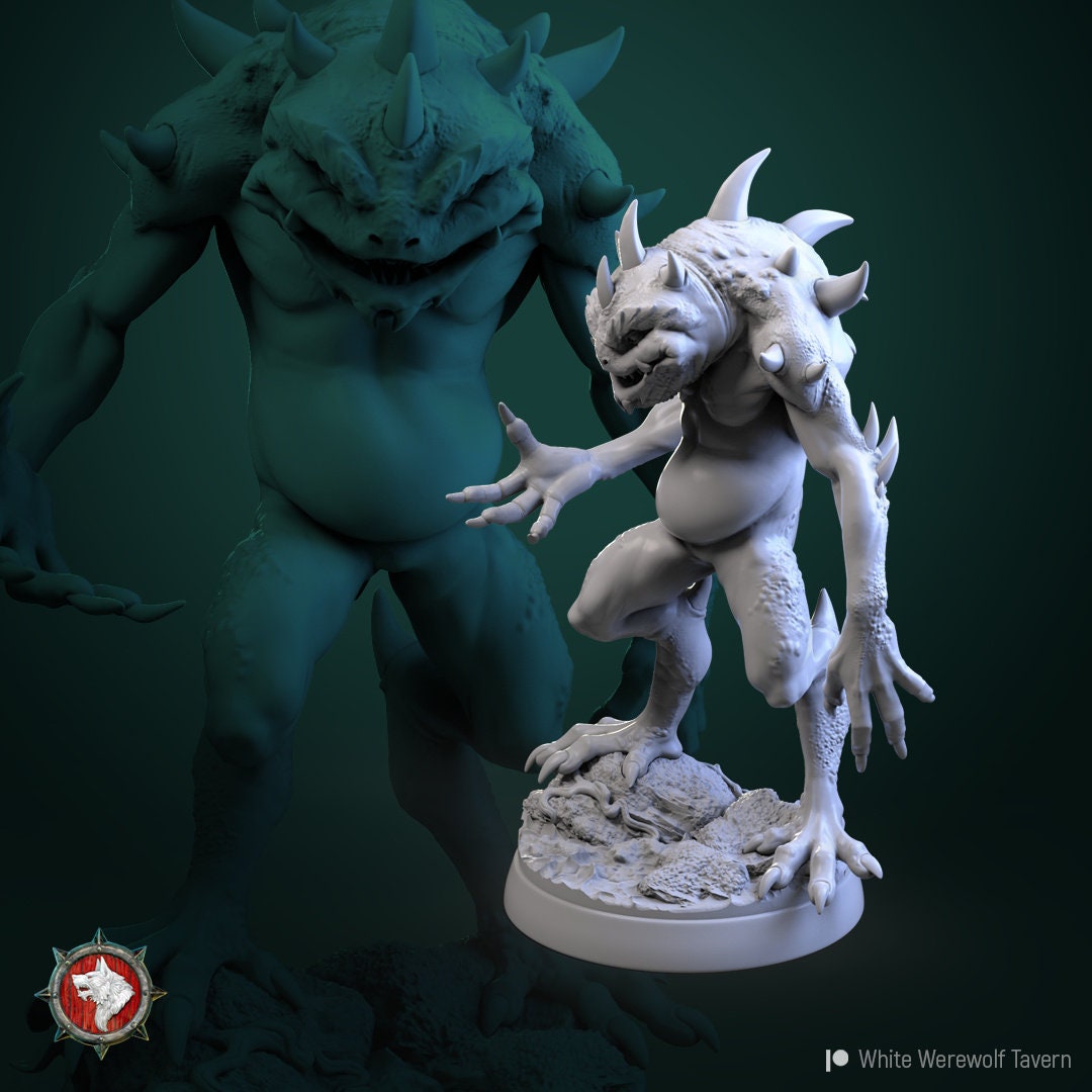 Slaads | TABLETOP SCALE | D&D TTRPG Miniature | White Werewolf Tavern