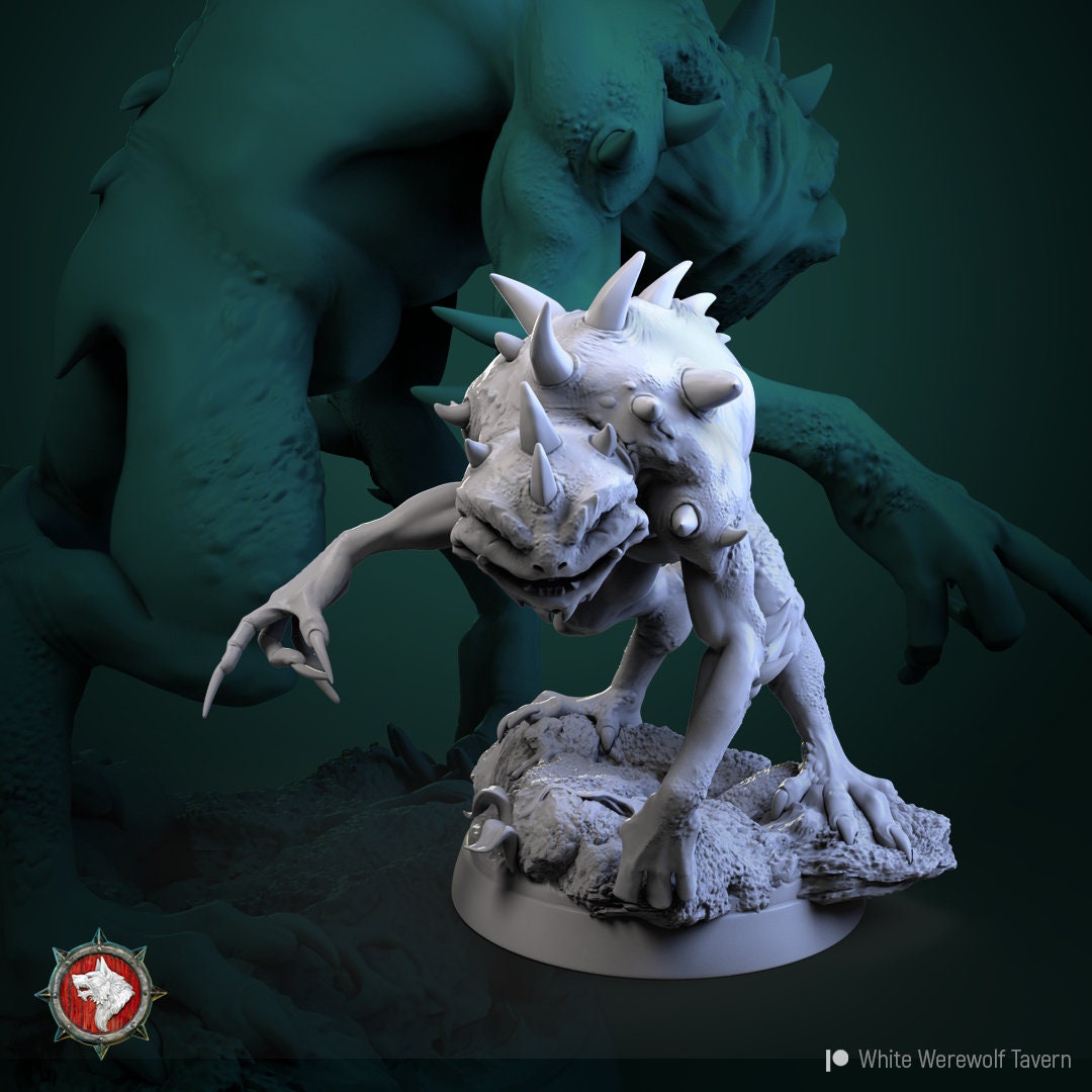 Slaads | TABLETOP SCALE | D&D TTRPG Miniature | White Werewolf Tavern