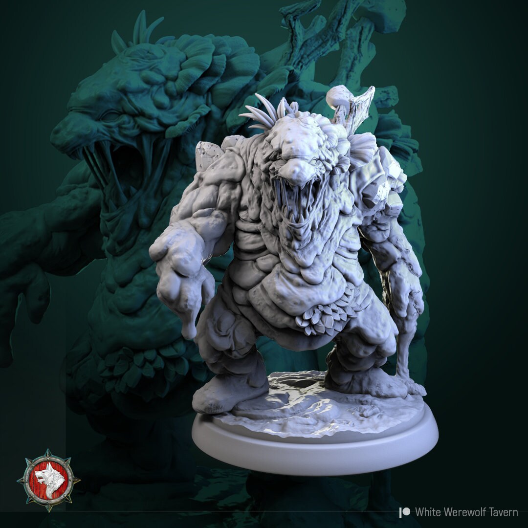 Swamp Golem | TABLETOP SCALE | TTRPG Miniature | White Werewolf Tavern