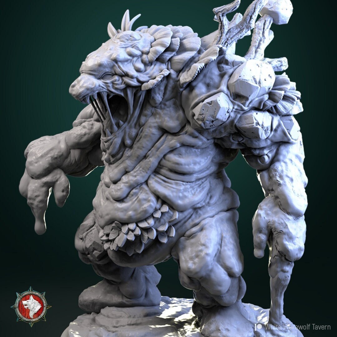 Swamp Golem | TABLETOP SCALE | TTRPG Miniature | White Werewolf Tavern