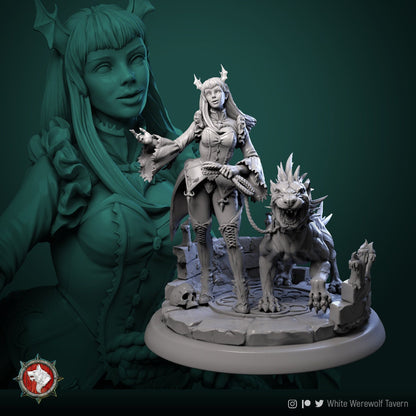 Tanna the Young | TTRPG Miniature | White Werewolf Tavern | Unpainted, Unplated Resin 8k