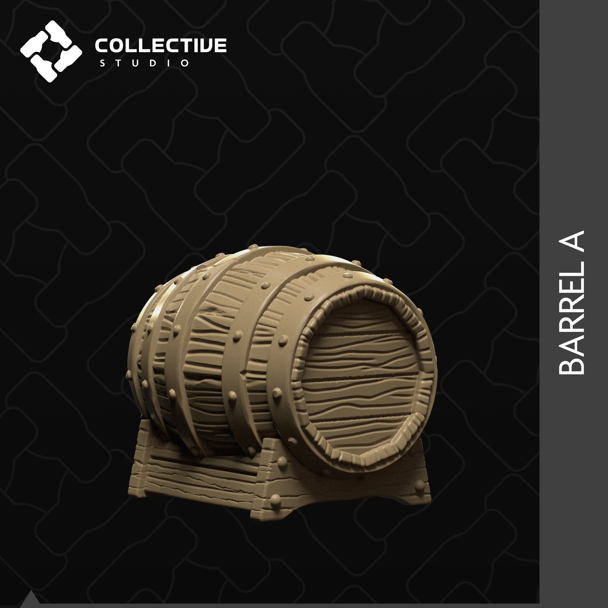 Barrel | D&D Scatter Miniature | Collective Studio