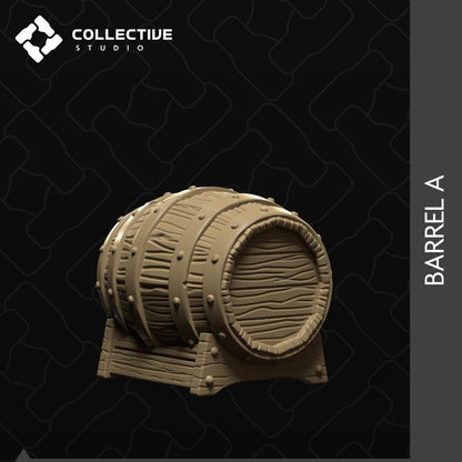 Barrel | D&D Scatter Miniature | Collective Studio