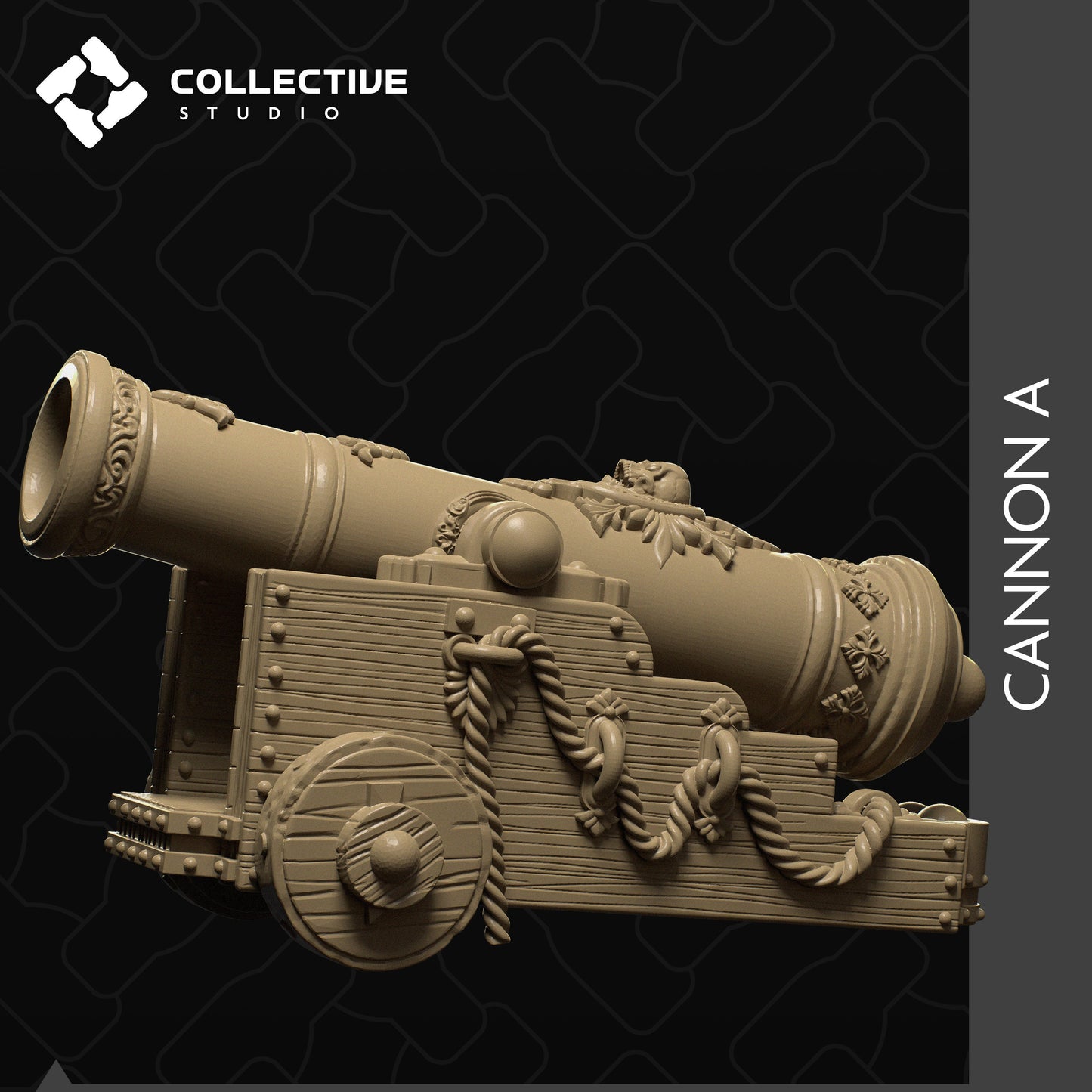 Cannon | D&D Scatter Miniature | Collective Studio