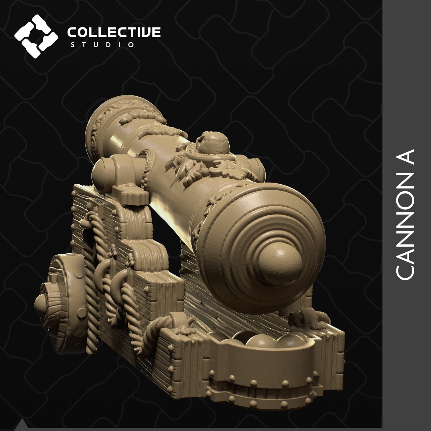 Cannon | D&D Scatter Miniature | Collective Studio