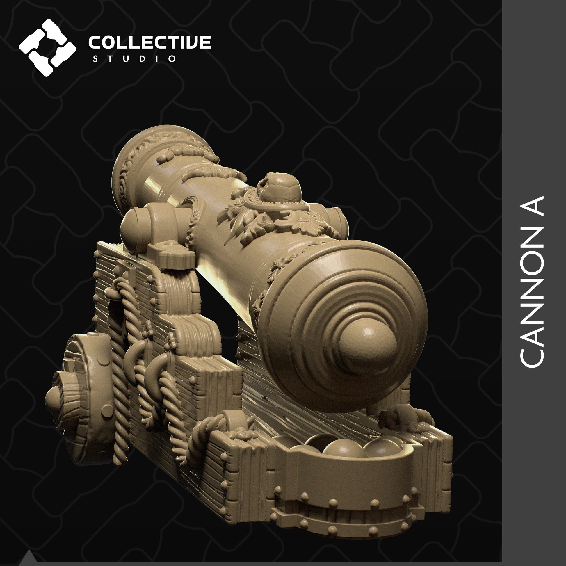 Cannon | D&D Scatter Miniature | Collective Studio