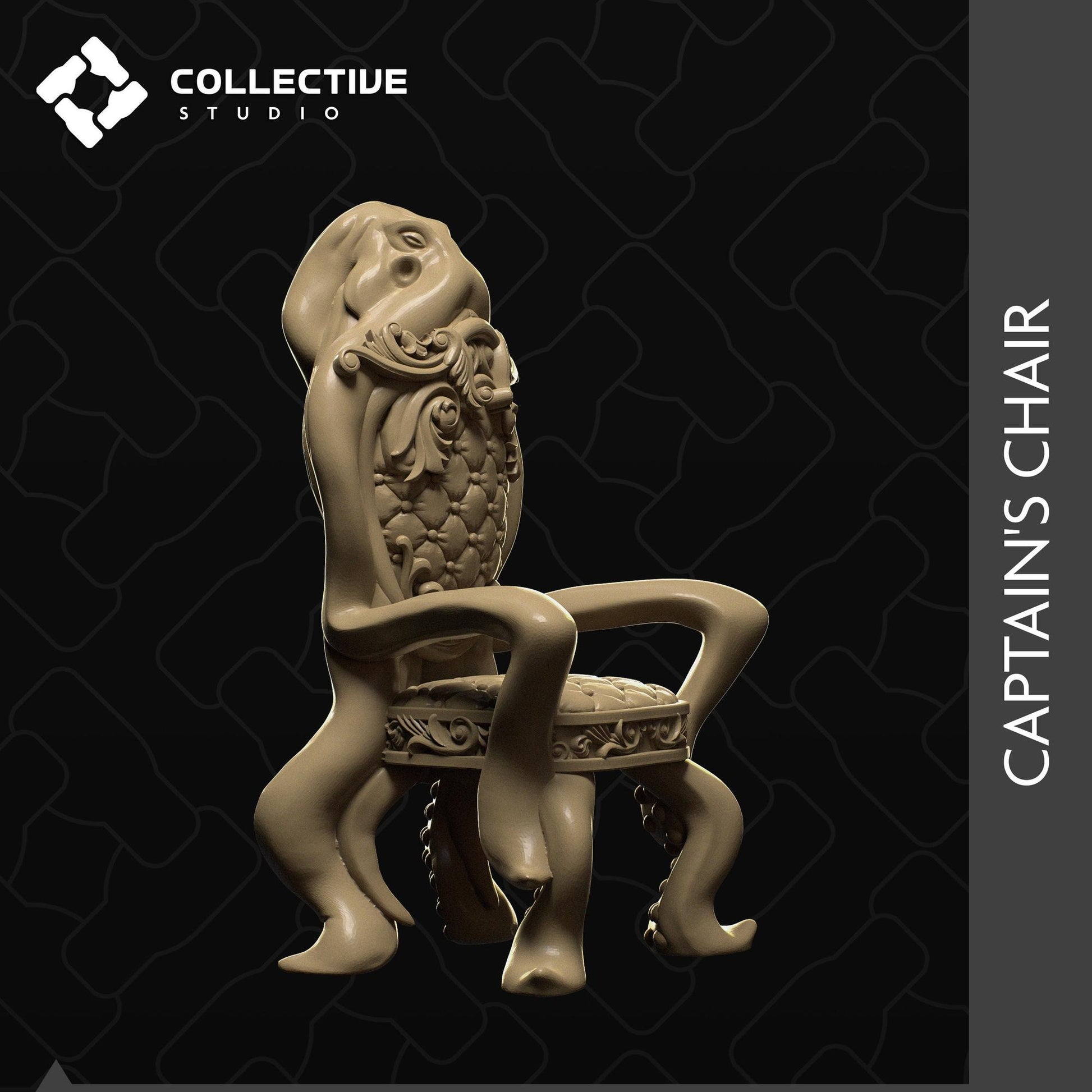 Captain Chair | D&D Scatter Miniature | Collective Studio