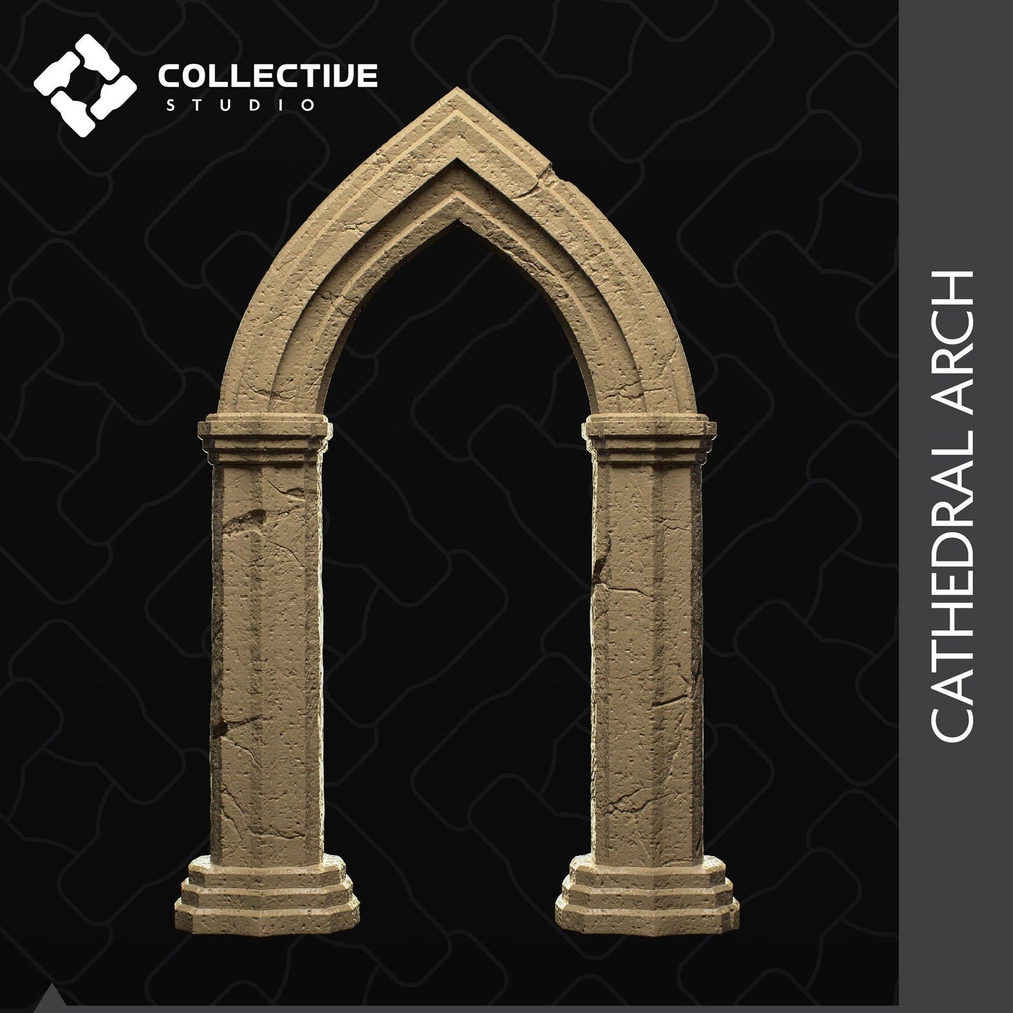 Cathedral Arch | D&D Scatter Miniature | Collective Studio