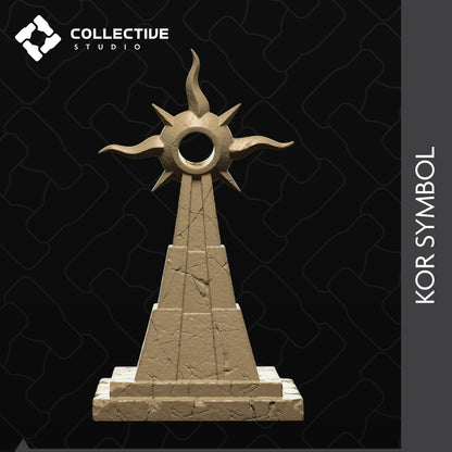 Kor Symbol | D&D Scatter Miniature | Collective Studio