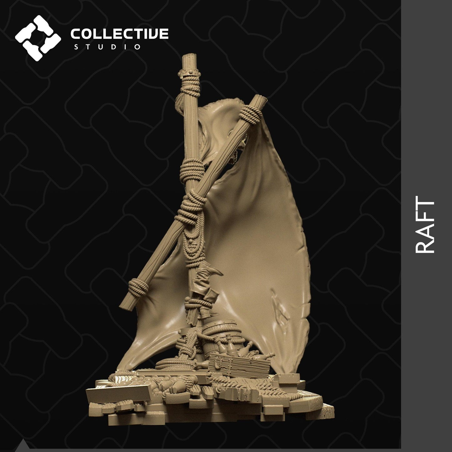 Raft | D&D Scatter Miniature | Collective Studio