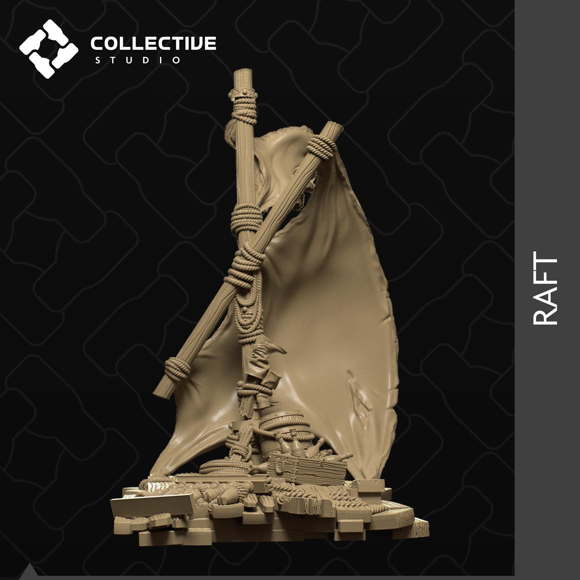 Raft | D&D Scatter Miniature | Collective Studio