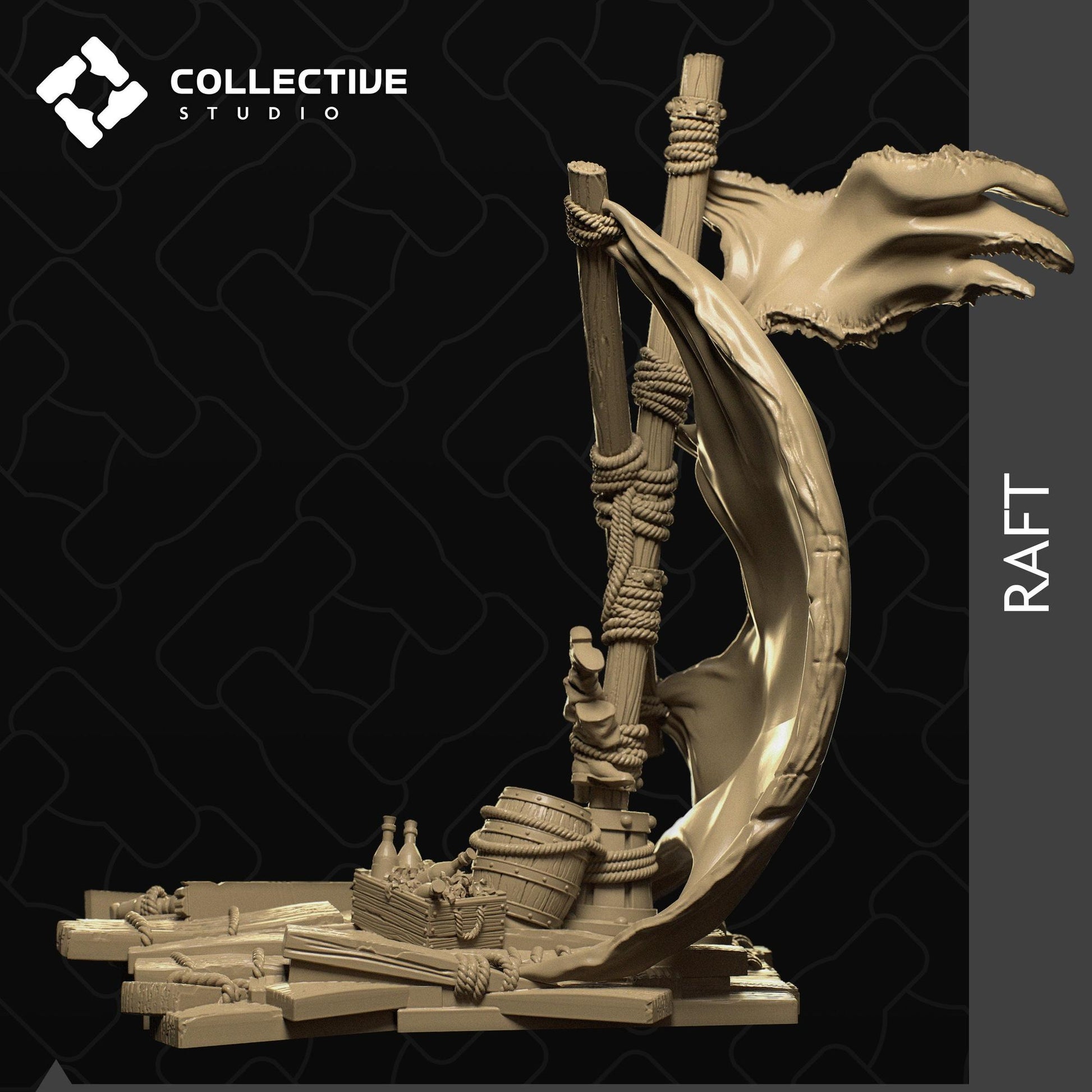 Raft | D&D Scatter Miniature | Collective Studio