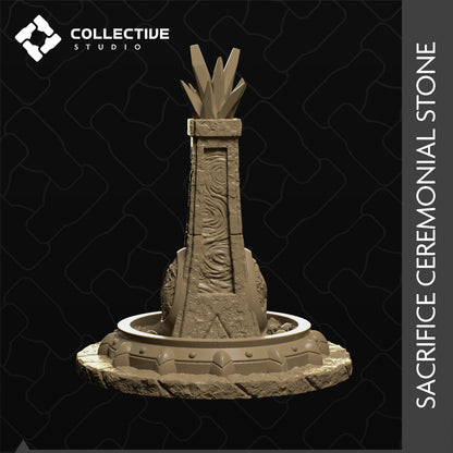 Sacrifice Ceremonial Stone | D&D Scatter Miniature | Collective Studio