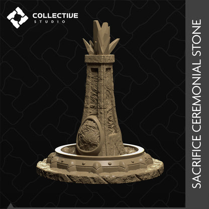 Sacrifice Ceremonial Stone | D&D Scatter Miniature | Collective Studio