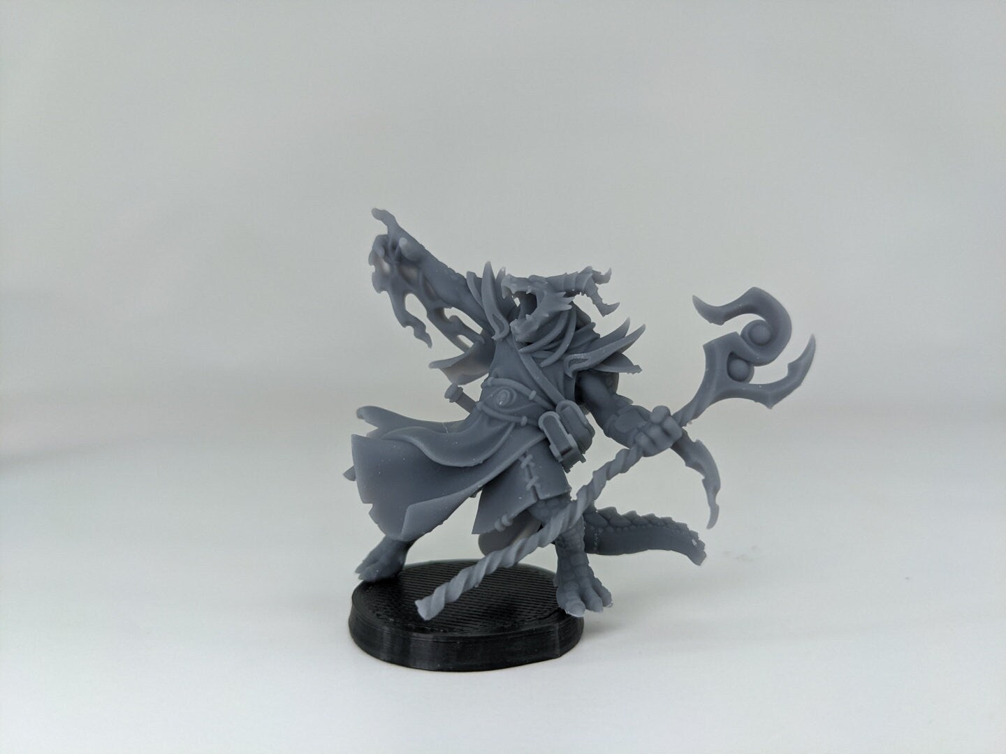 Dragonfolk | TABLETOP SCALE | D&D Miniature | Manuel Boria | Unpainted, Unplated Resin 8k